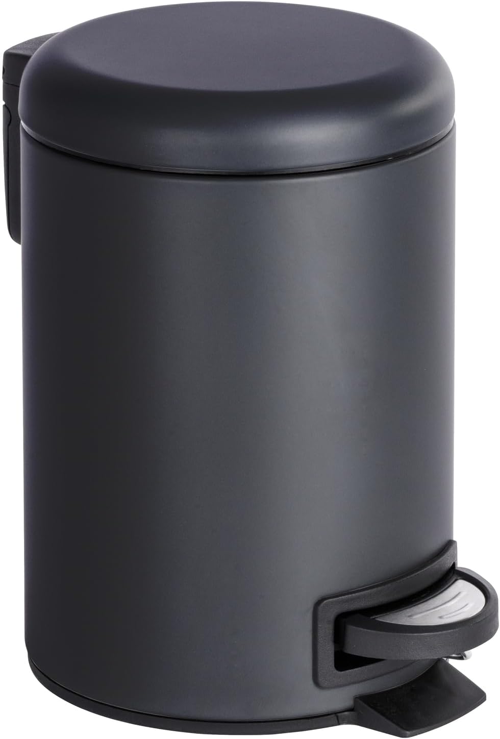WENKO Pedal bin Leman Black, 22.5 x 17 x 25 cm