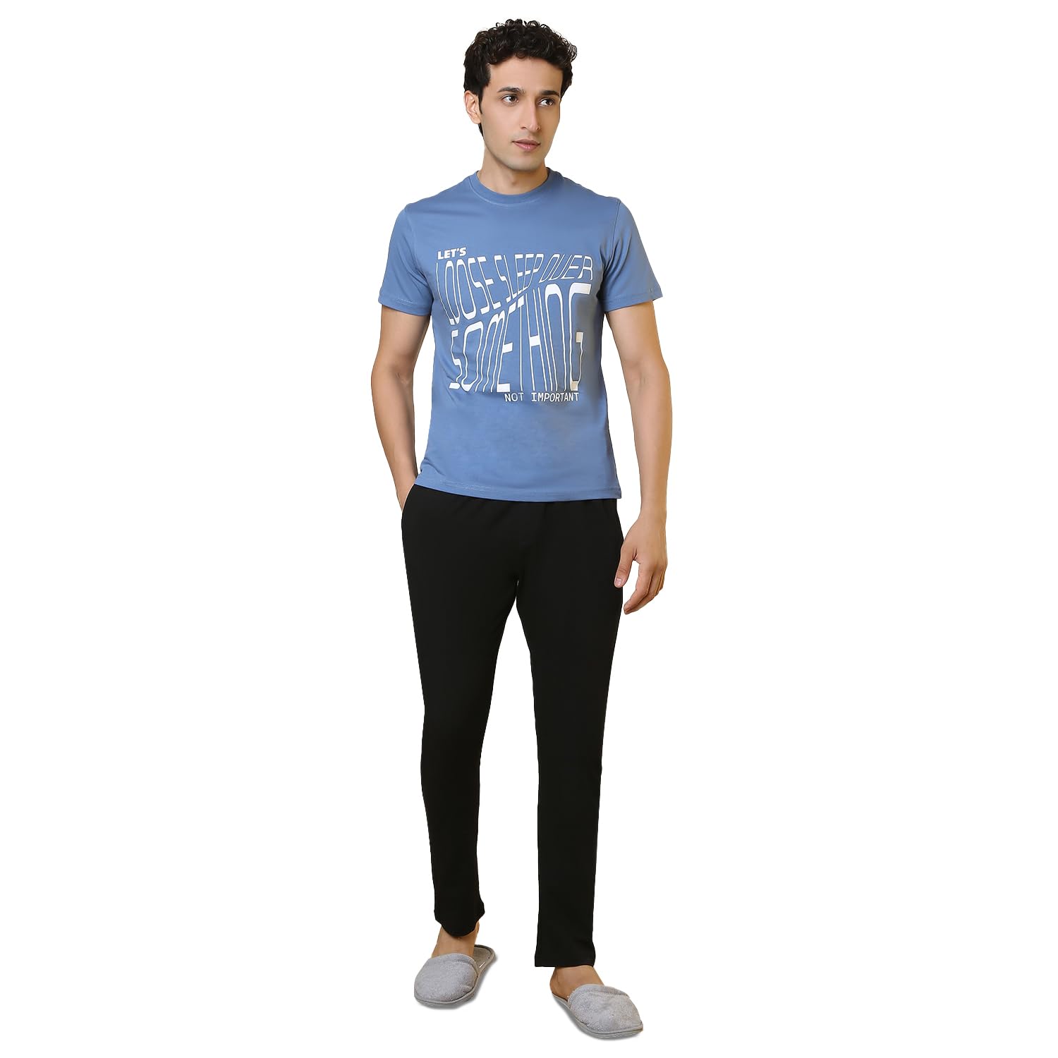 Men Half Sleeve Regular Fit Print Pattern Pure Cotton Round Neck Garment Kit