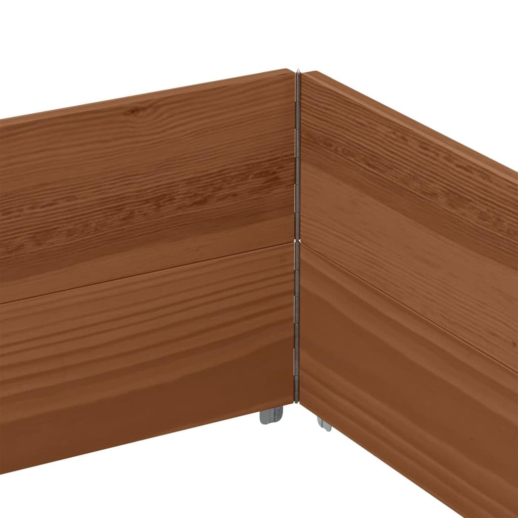 Paretali per Pallet 2pz Marroni 150x100cm Legno Massello Pino, Movimentazione di Materiali,Pianali di carico e Pallet, 22.9kg-4010308
