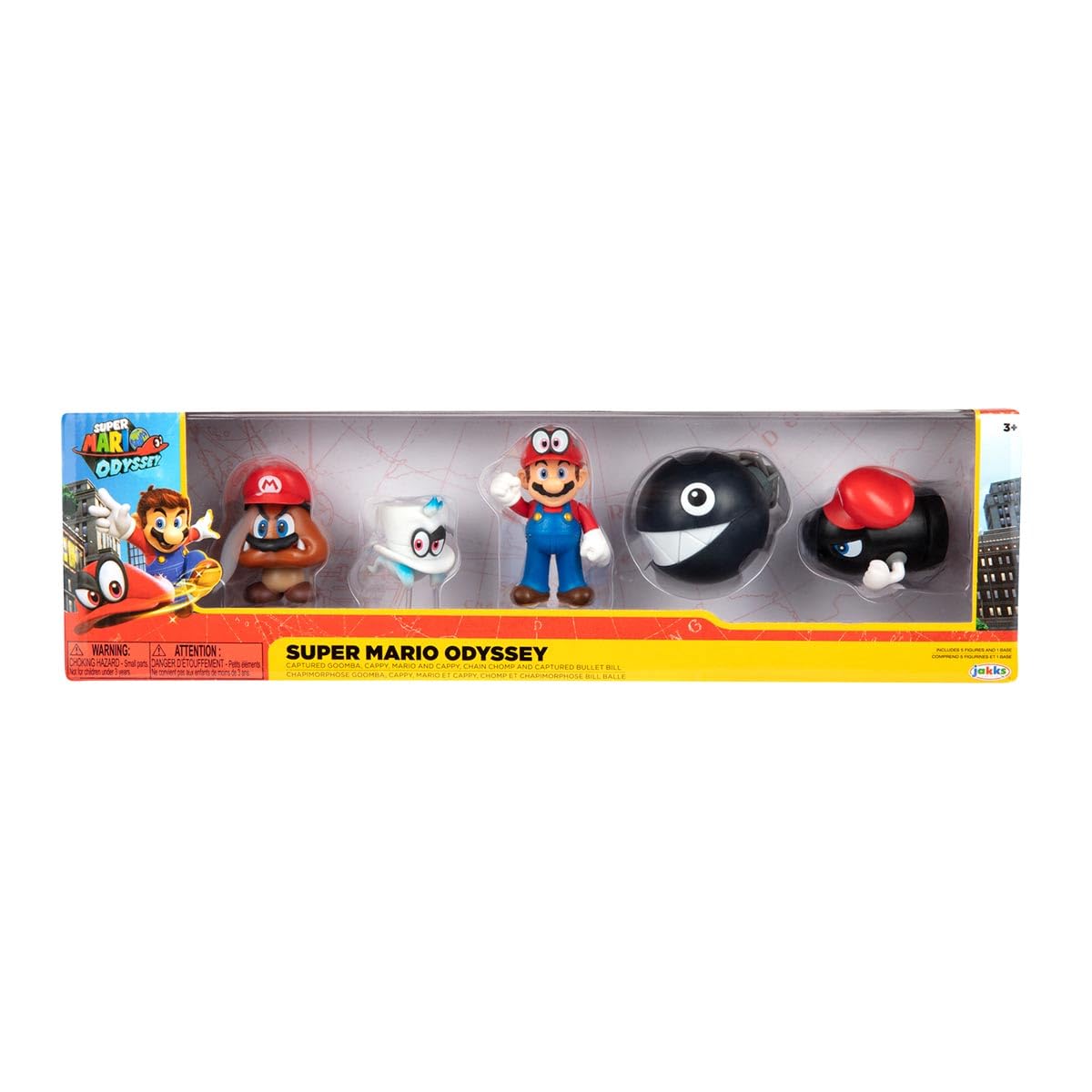 Pack 5 Figuras Mario Odyssey 2,5