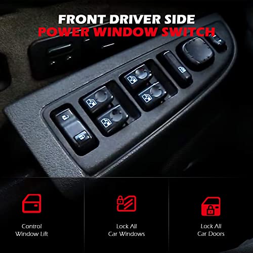 15883323 Standard Front Driver Side Master Power Window Switch And Door Lock Without Auto Folding Mirrors Compatible With 2003-2007 Chevrolet, Gmc, Cadillac Select Models, Replaces# Dws-220, 901-075 #TOP3