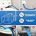 Dryer Vent Cleaning Kit, Universal Dryer Lint Vacuum Attachment with Hoses & Flexible Brush, Slim Lint Remover Tool for Most Vacuum Cleaners, Fire Safety Vent Cleaner for Home Appliances (Blue)