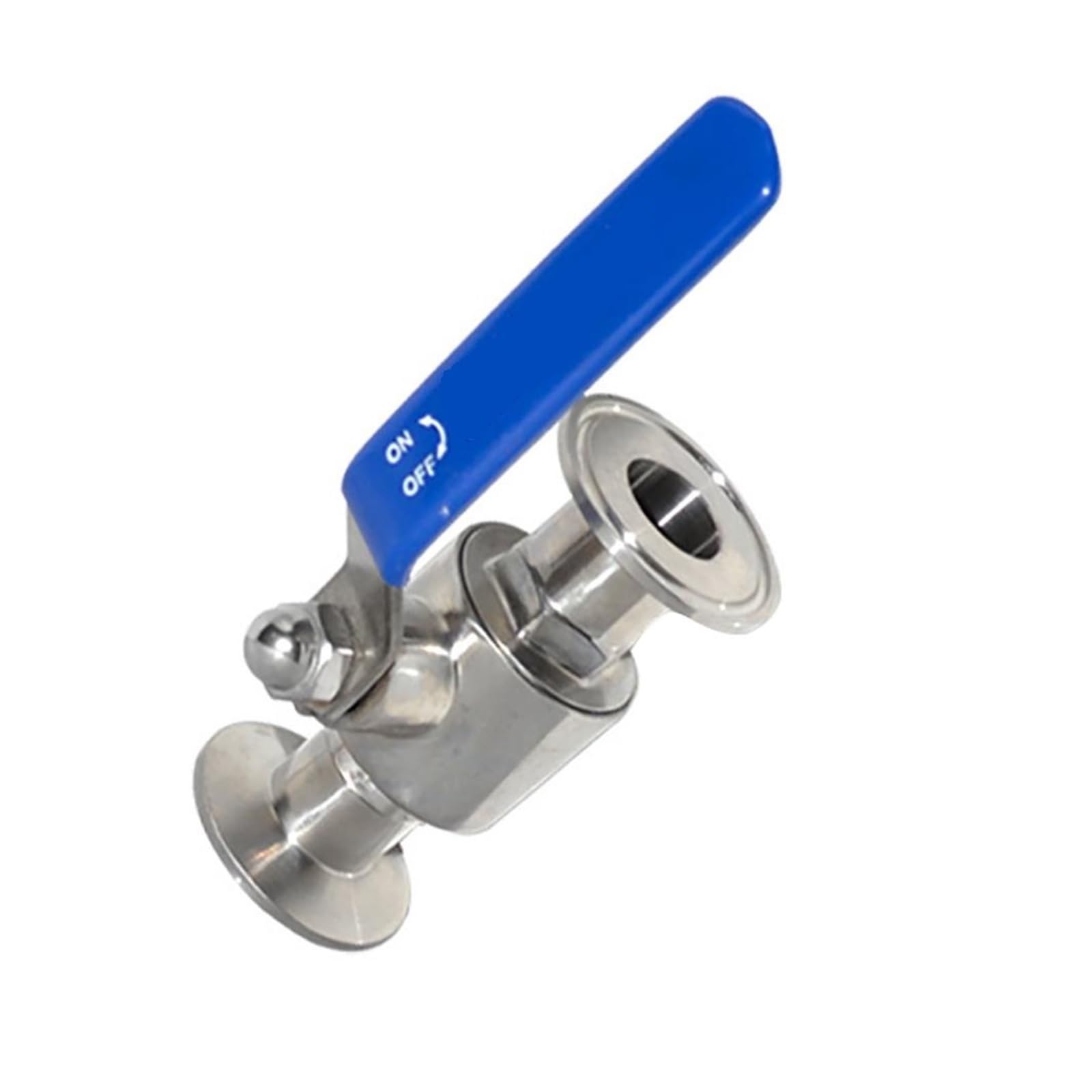 Válvula de Bola Tri Abrazadera De Válvula De Bola De Puerto Completo, Virola, Acero Inoxidable For Agua, Aceite, Aire, Gas(76mm)