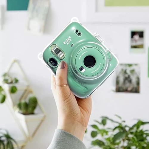 Miniatura 10 de CAIYOULE Funda pequeña para Fujifilm Instax Mini 9912119877+EVOSQ - Funda transparente para cámara instantánea (estrella y margarita)