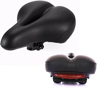 Toddmomy Selim De Bicicleta Com Luz Traseira Capa De Assento De Bicicleta Almofada De Assento De Bicicleta Bunda Grande Com Luzes Traseiras Acessórios Assento De Bicicleta Preto Selim De