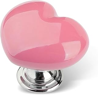 Yulbuks1 PC Bling Push Start Button Cover, Heart-shaped Engine Start/Stop Joystick, Rhinestones Engine Ignition Switch Rocker Lever Decorative Cover, Universal for Most Cars, Trucks, SUVs (Pink #01)