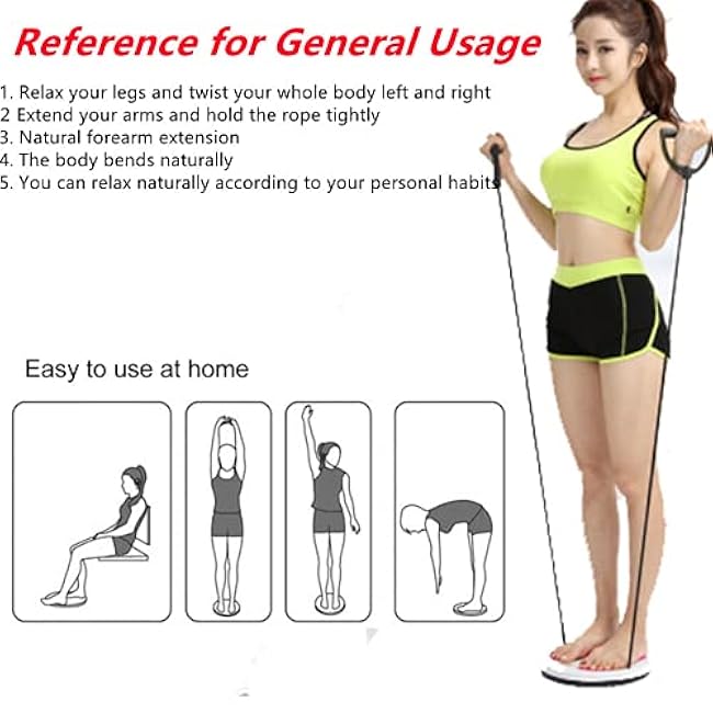 Ab Twister Board for Exercise Waist Twisting Disc with 8 Magnets Fitness Twister with Handles Trims Waist Arms Hips and Thighs