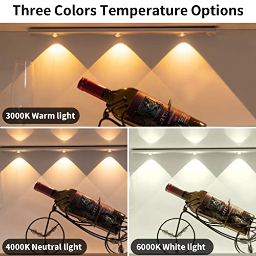 hongnix lampe led,40cm lampe de placard avec détecteur de mouvement, lampe led rechargeable usb,led cuisine sans fil avec 3 modes Éclairage et montage magnétique pour armoires/couloirs/garage/escalier