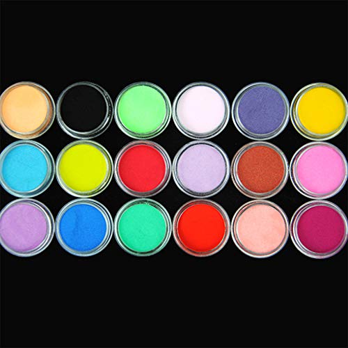 Yushu DIY Epoxy Handwerk Making Tools Shiny Powder Luminous Shine Pailletten Filler, Shiny Dust Set Nail Art Decoration… – Bild 8