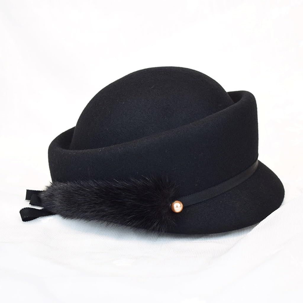 Béret de haute qualité pour femme, chapeau d'hôtesse chic et chaleureux