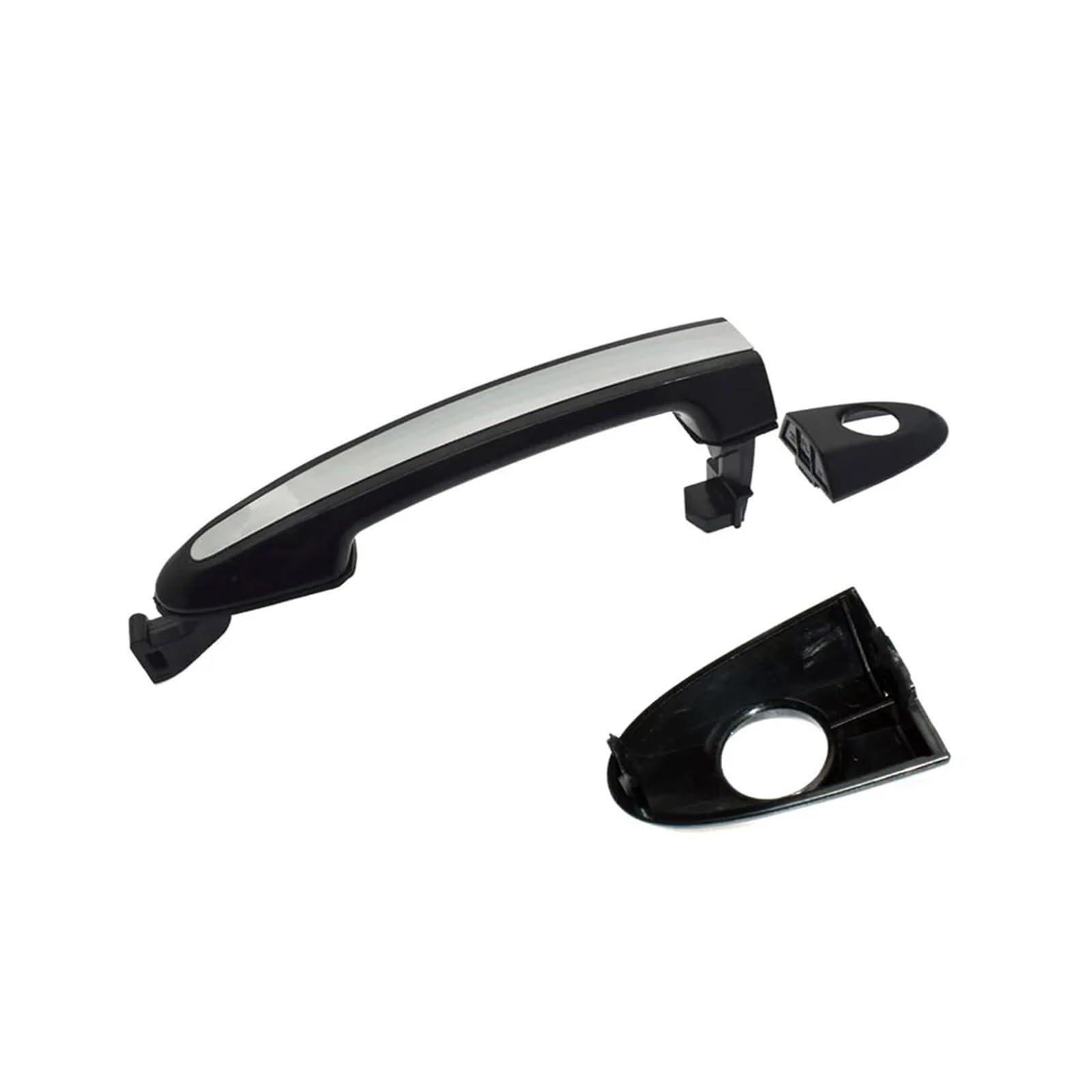 Byskjz One Color Car Outer Door Handle Replacement For Hyundai For Santa For Fe 2007 2008-2012 Black Exterior Car Door Handle 82651-2B010 82652-2B000 82652-2B010 83652-2B000(Front Left)