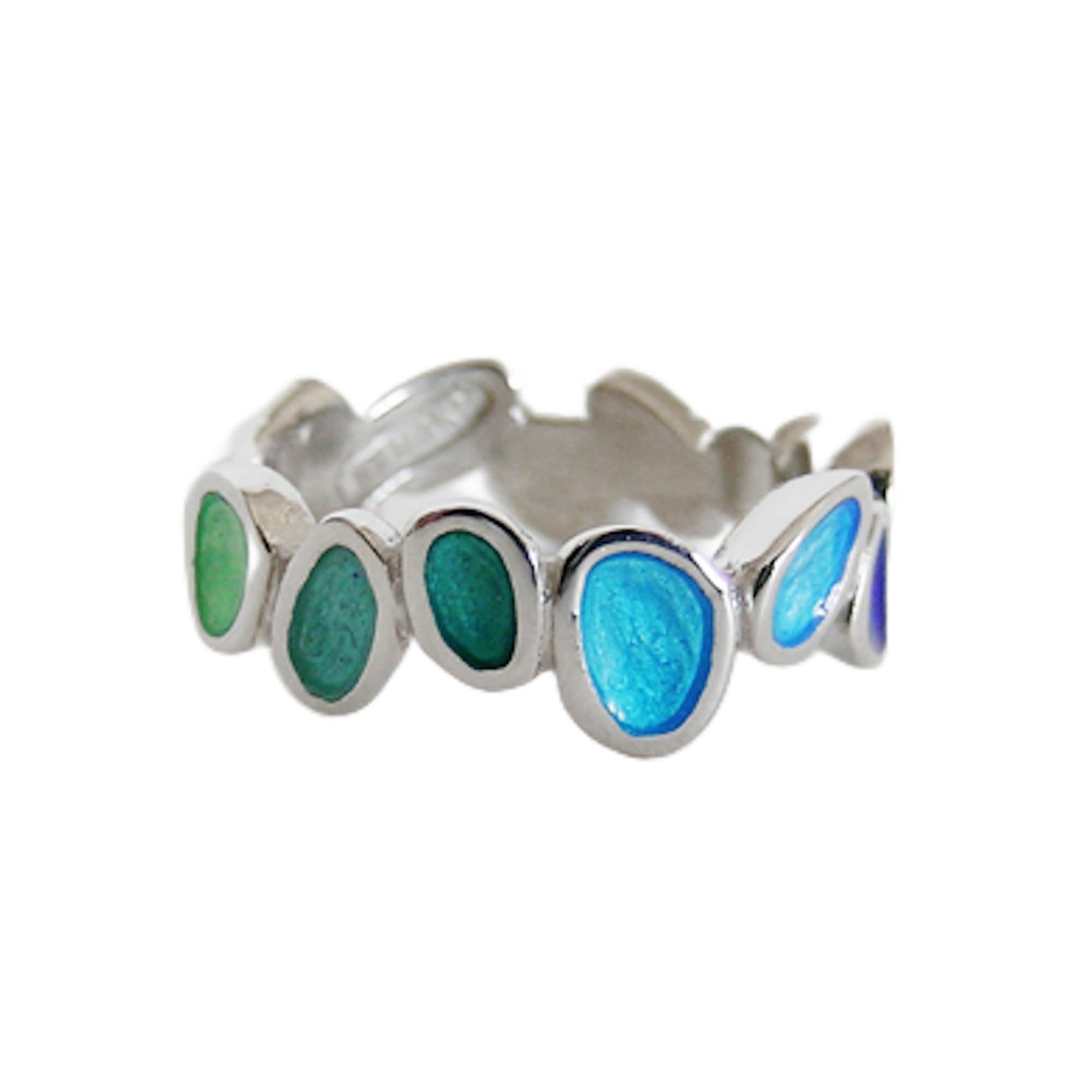 Bague en argent 925 et AMBRE, taille 55 - Montres & Bijoux