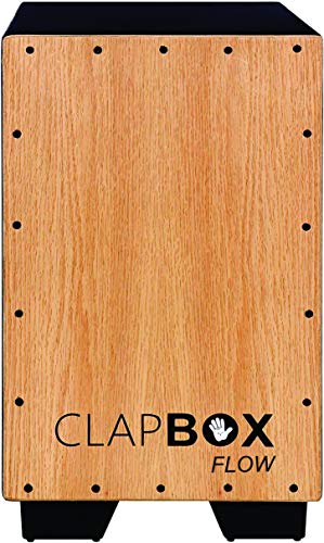 Image of Clapbox Cajon CB02 Flow -Black, Oak Wood (H:50 W:30 L:30) - 3 Internal Snares