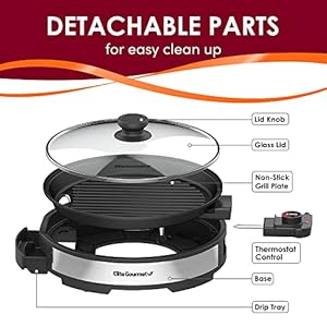 Elitegourmetemg6505g12smokelessindoorelectricbbqgrillwithglassliddishwashersafenonstickadjustabletemperaturefastheatuplowfatmealseasytocleandesign Urban Country Home Decor Elite gourmet emg6505g 12 smokeless indoor electric bbq grill with glass lid dishwasher safe nonstick adjustable temperature fast heat up low fat meals easy to clean design urban country home decor