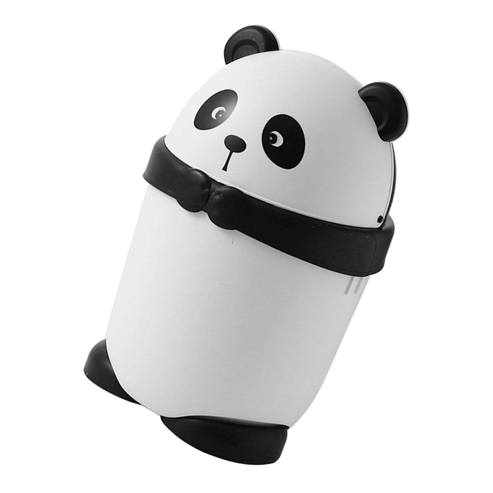 Cabilock Cubos De Basura Pequeños Panda Con Tapa Papelera De Dibujos Animados Para Niño Niña Diseño Para Habitaciones Oficina y Cocina