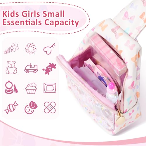 Image of COSHAYSOO Little Girl Bow Purse Cute Sling Crossbody Bag for Toddler Preschool Kids Girls 2 3 4 5 6 Year Old Birthday Graduation Gifts Fashion Summer Beach Vacation Essentials Pink Accessories | Bow Print