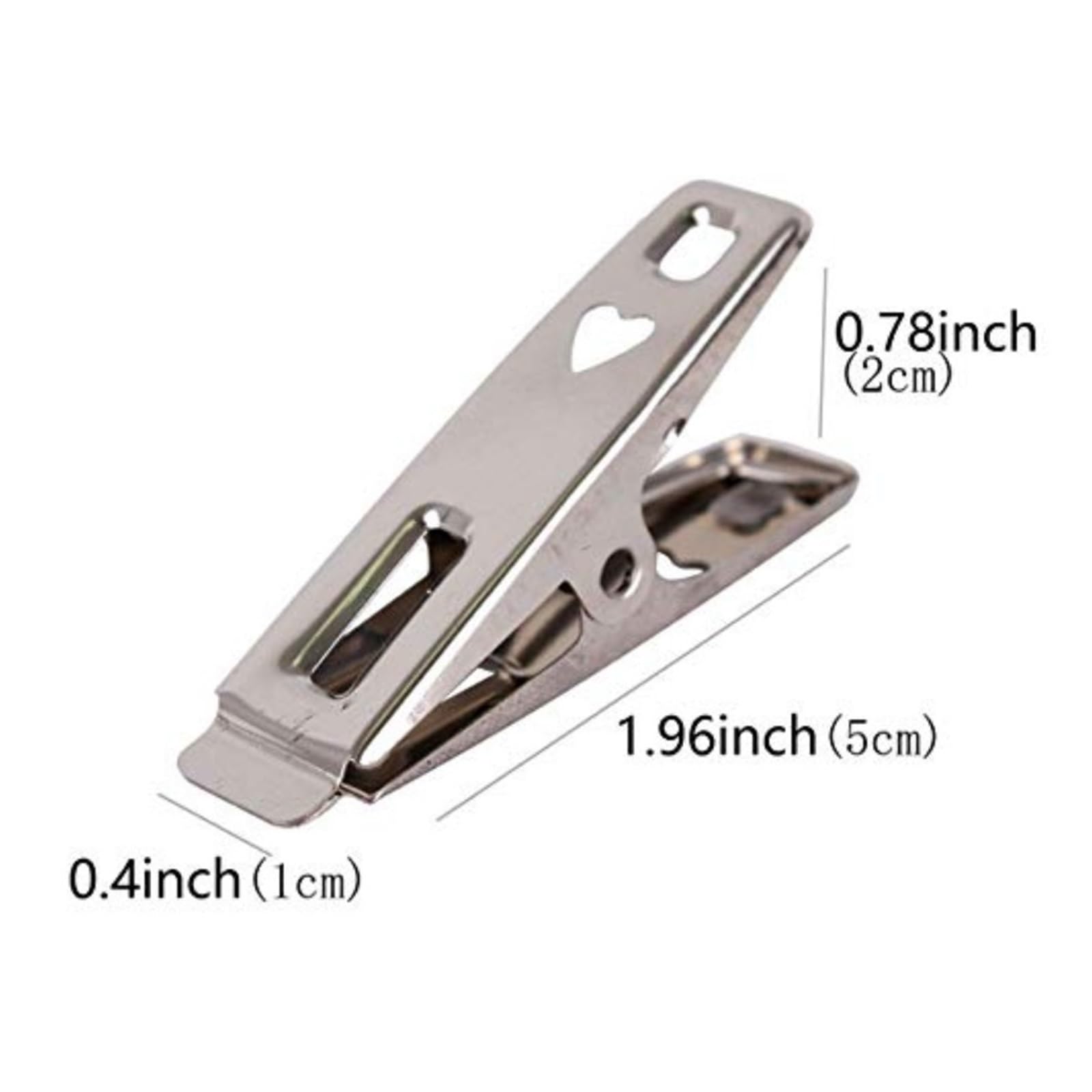 Metall-Wäscheklammern, robuste Edelstahl-Wäscheklammern, Wäscheklammern für den Außenbereich, Wäscheleine für Wäscheleine, Befestigung von Handtüchern, Socken, Unterwäsche, 200 Stück