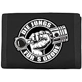 4 Taschen innen + Geldfach mit Reißverschluss