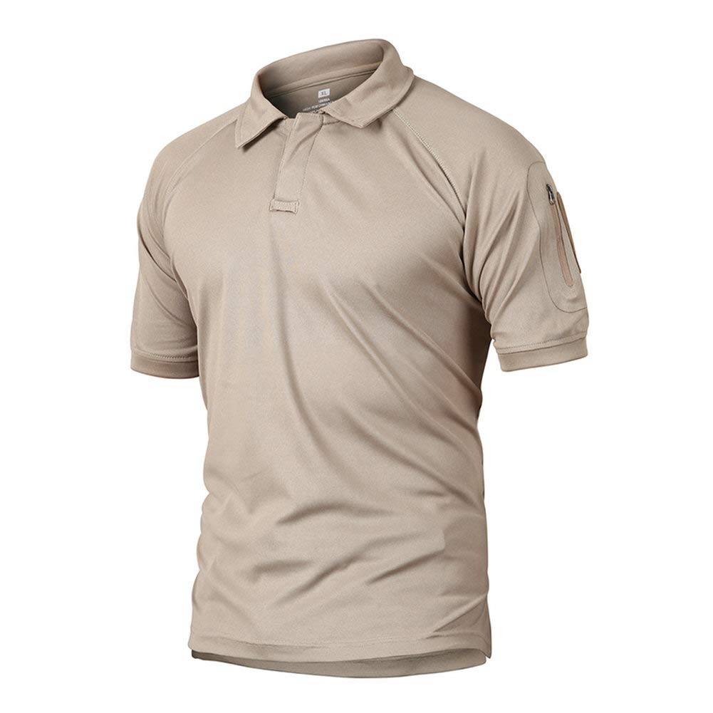 Men's Tactical Polo Shirt Short Sleeve Quick Dry Shirt Jersey