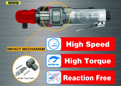 Sp Air Corporation SP1764 Sp-1764 1/4-Inch Super Fast Mini Impact Ratchet Wrench thumb #4