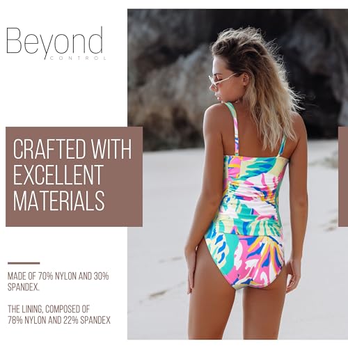 Beyond Control Plunge V-Neck One Piece Swimsuit, Bathing Suit for Women with Tummy Control, Women's One-Piece Swimsuit4