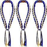 Sirxlevcy 3 Stück Abschluss-Leisen, 2023-Band-Leisen, Polyester-Abschluss-Leisen für Den Abschluss, Geflochtene Abschluss-Leisen, Abschlussband der 2023