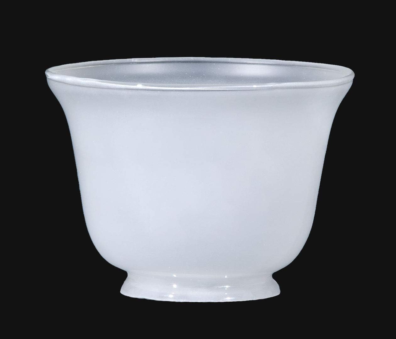 B&P Lamp® Bell Shaped White Fixture Shade with 4 Inch Style Fitter