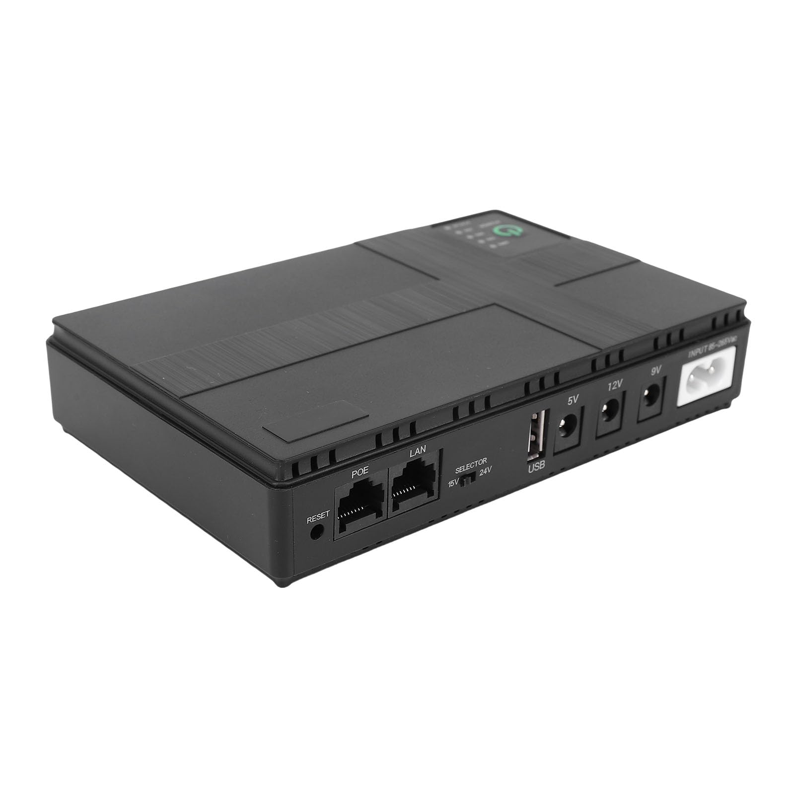 SEAFRONT Gruppo di continuità per Telecamera di Sicurezza Router Modem con Uscita 18 W, Uscita DC USB LAN POE, Batteria 10400 MAh, Standby UPS (Spina europea)