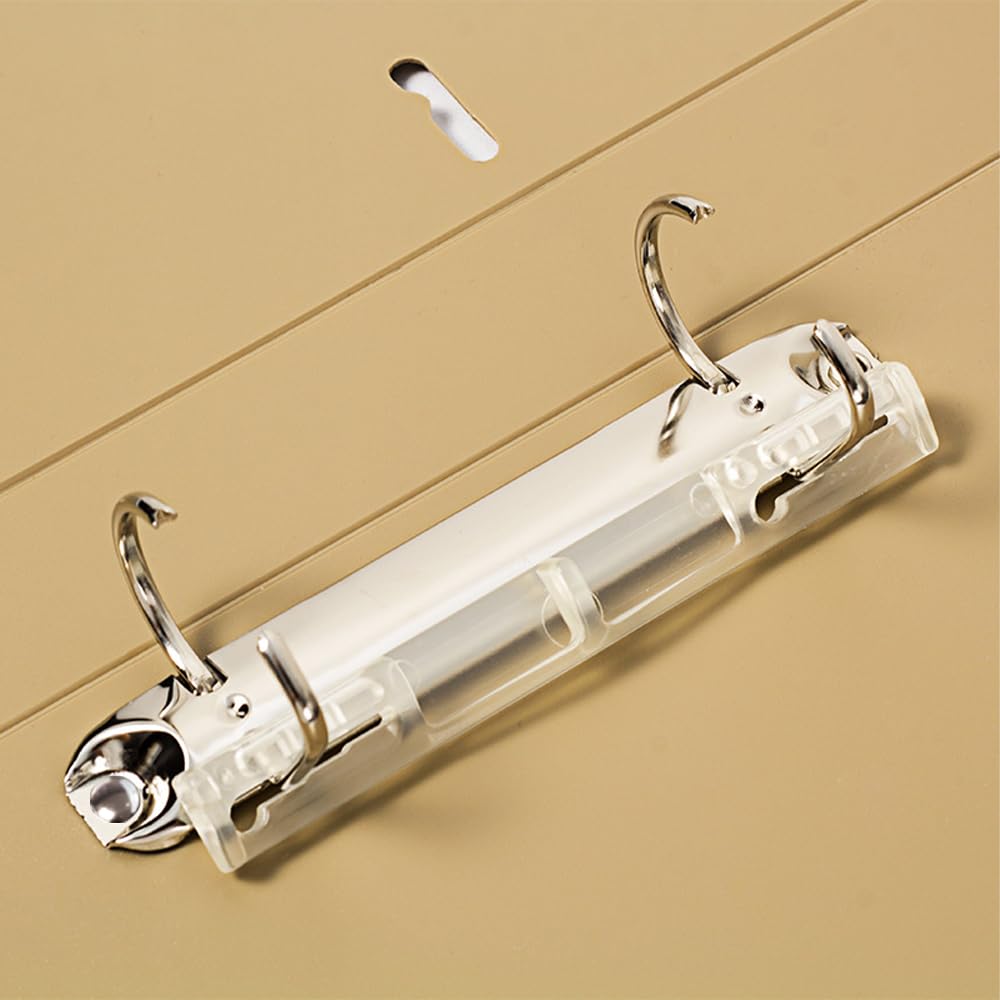 10 Pezzi Meccanismi per Raccoglitori ad Anelli Kit di Ricambio Meccanismi a 2 Anelli Clip in Metallo a Forma di D con Viti Dadi per Conservare Carta,Raccoglitori,Agenda