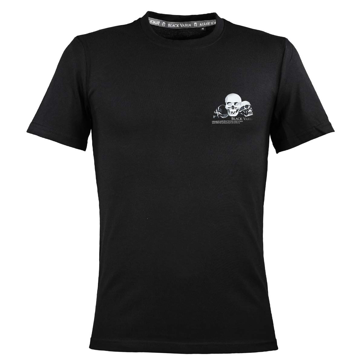 Amazon | Tシャツ スカル ドクロ ワンポイント 丸首 半袖Tシャツ