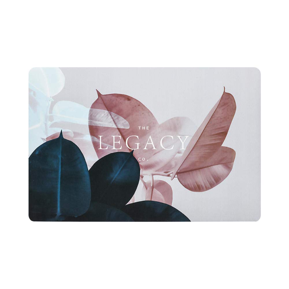 Gorąca poduszka stołowa， Podkładka wodoodporna na stół jadalny, podkładka antypoślizgowa, talerze, pod, atramentowe liście(Ink Leaves (4 Pieces))