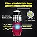 Alla Lighting Newly Upgraded 7440 7443 LED Brake Stop, Tail, Turn Signal Lights Bulbs, Red T20 Wedge 7444 7440LL 7443LL W21W 992 Super Bright 2835-SMD Replacement