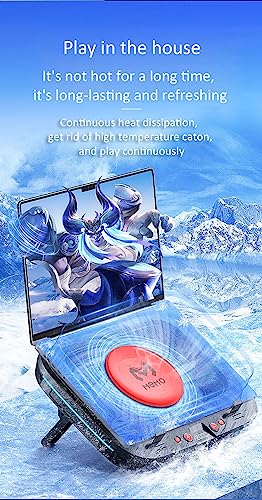 Image of Memo Laptop Radiator- FL08 Quick Cooling Fan 2400RPM Turbo Compressed Air, 7 Step Adjustable Notebook Stand for PUBG Gaming Graphics Video