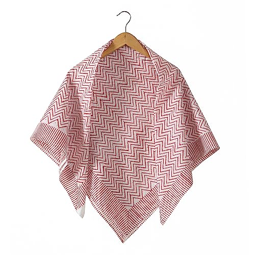 Image of Ravaiyaa - Attitude is everything Sanganer Hand Block Printed Scarves Pure Cotton Scarf Square Hijab Dupatta 40 inch X 40 inch Inch