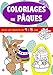 COLORIAGES DE PÂQUES pour les enfants de 4 à 8 ans: Pour garçons et filles avec de grands dessins à colorier, des oeufs de pâques, des paniers, des lapins, etc...60 pages au format A4