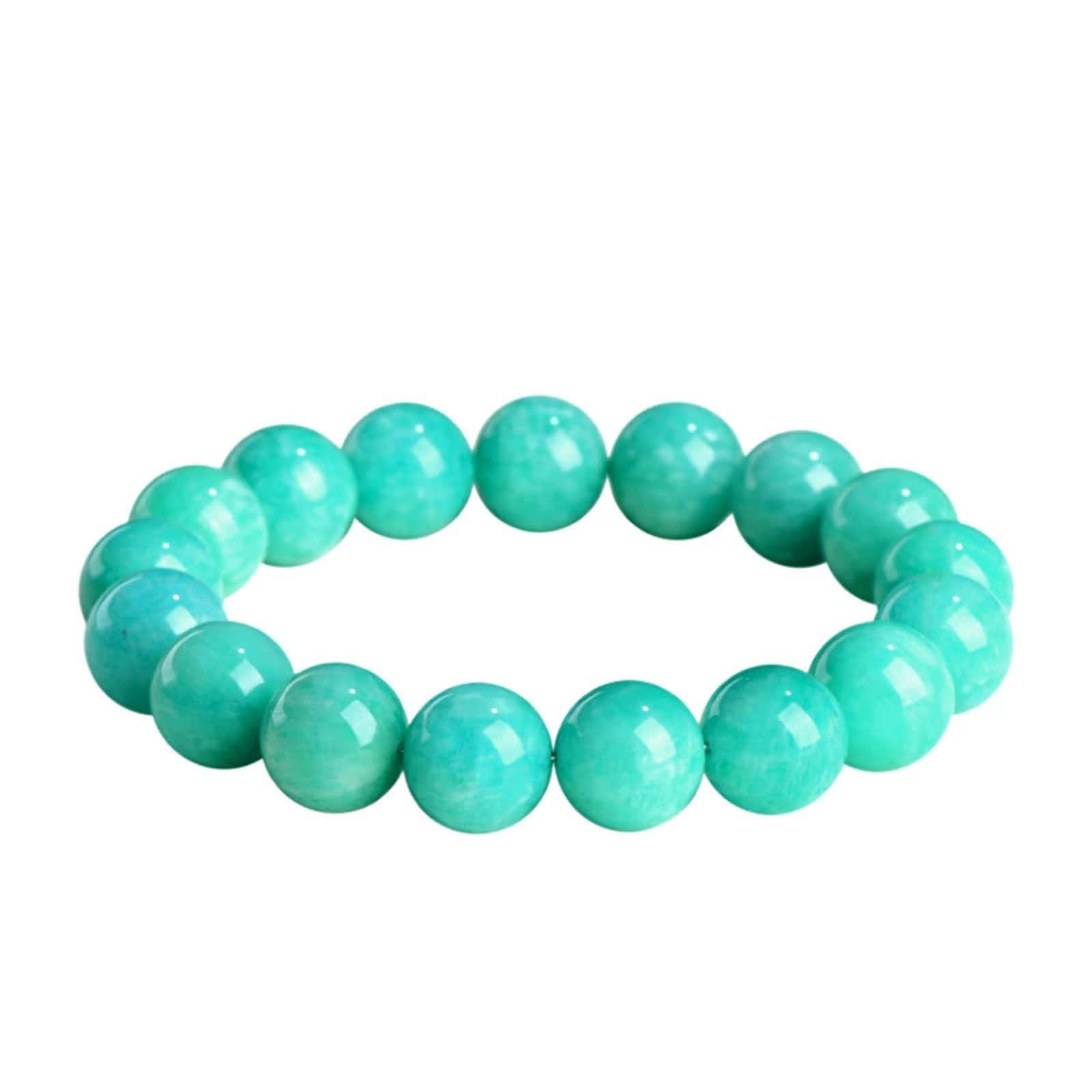 Pulsera de Cuentas de Piedras Preciosas de amazonita Natural