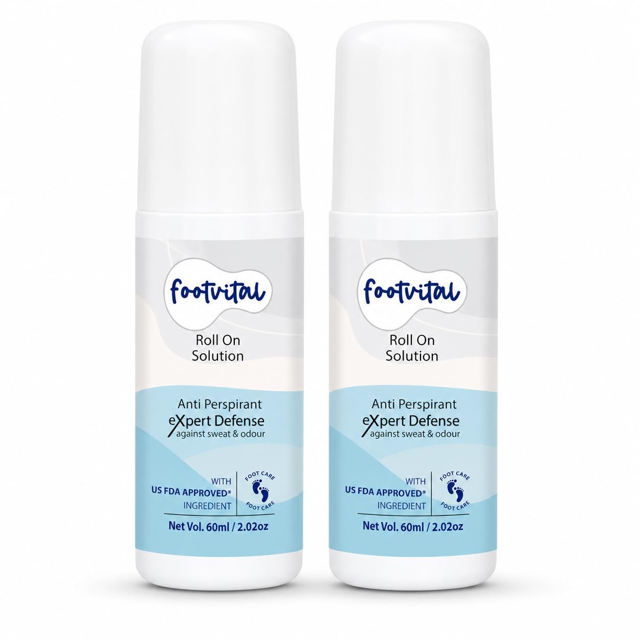 Anti-Perspirant Anti Sweat Foot Roll-on with Patchouli & Peppermint Oil,Expert Defense Against Sweaty Feet & Bad Foot Odor, Controls Excessive Sweating Hyperhidrosis of Foot-60ml(Pack of 2)-image-2