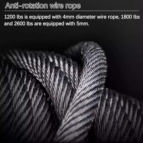 Cabrestante manual resistente 1200/1800/2600 LBS miniatura 6