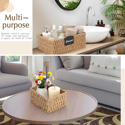Marsui-6-Pcs-Wicker-Storage-Baskets-for-Pantry-Organization-with-Labels-Handwoven-Paper-Rope-Multi-size-Natural-Wicker-Storage-Bins-for-Organizing-Small-Baskets-Container-for-Shelves-Closet-Toilet