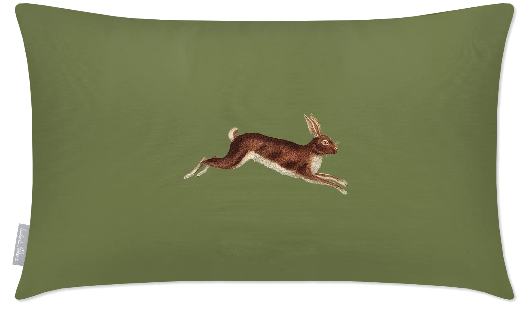 Izabela Peters Outdoor Cushions Waterproof, 60 x 40 cm, Filled Outdoor Cushion, Hare - Sage, Garden Furniture Cushions, Outdoor Seat Cushions, Garden Chair Cushions — image 1