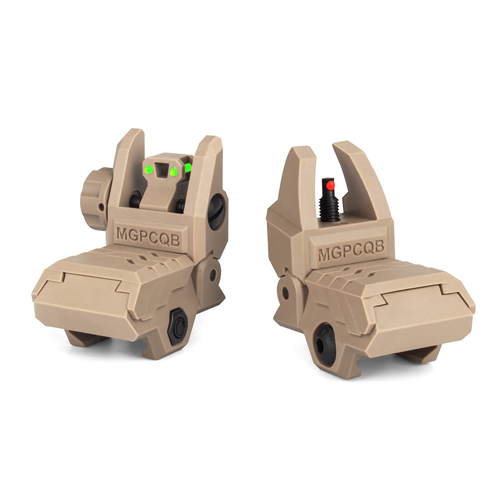 with Green and Red Full Dots Polymer Fiber Optics Iron Sights Front and Rear Sights