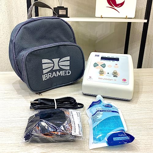 Kit Neurodyn III TENS, FES e Burst Ibramed Com Eletrodos e Gel