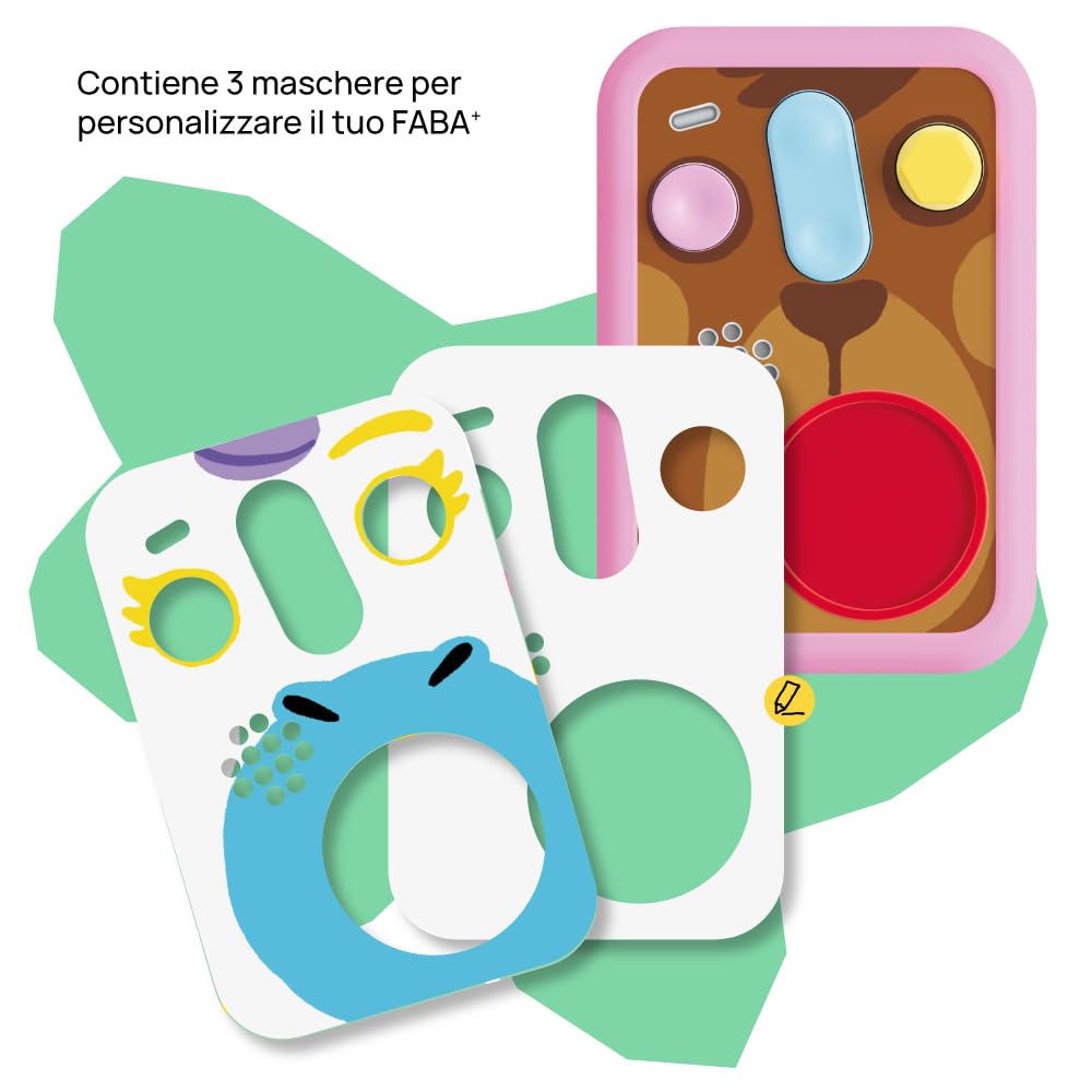 FABA guscio protettivo Patapum per il Raccontastorie interattivo FABA+, colore rosa, silicone