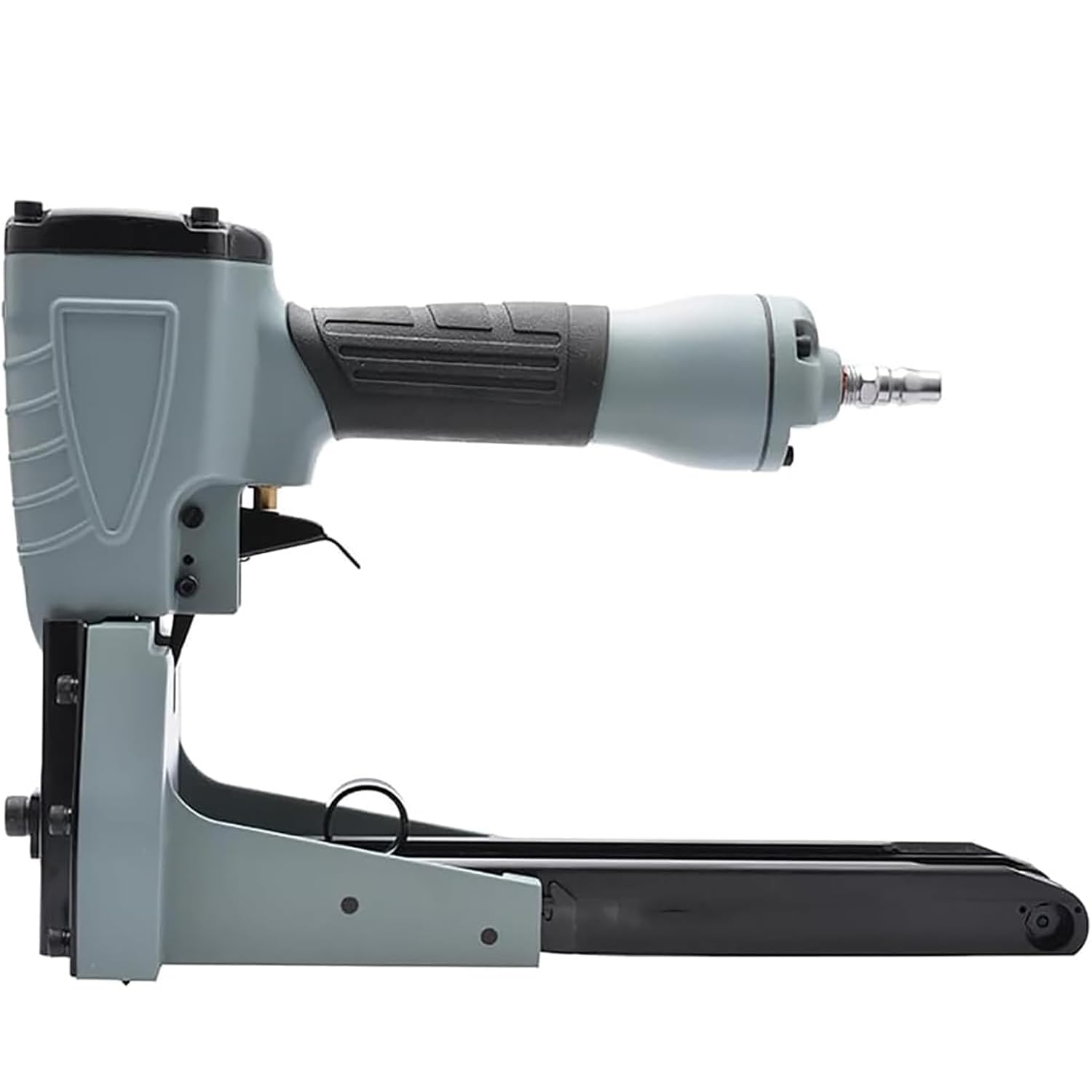 Máquina neumática de sellado de cartón, profundidad de clavado ajustable, 100 piezas de capacidad de encuadernación, ancho de clavo de 35 mm, rango de clavado 15-18, ideal para cartón y caja de