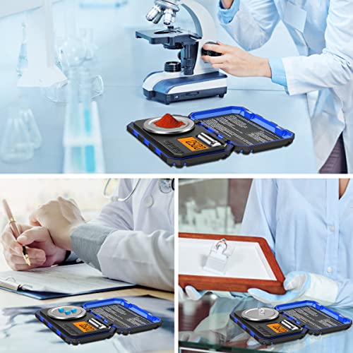 Amir Professional Digital Milligram Scale, 50G Max High Precision Pocket Sized Jewelry Scale, Electronic Smart Scale With 50G Calibration Weight #TOP6