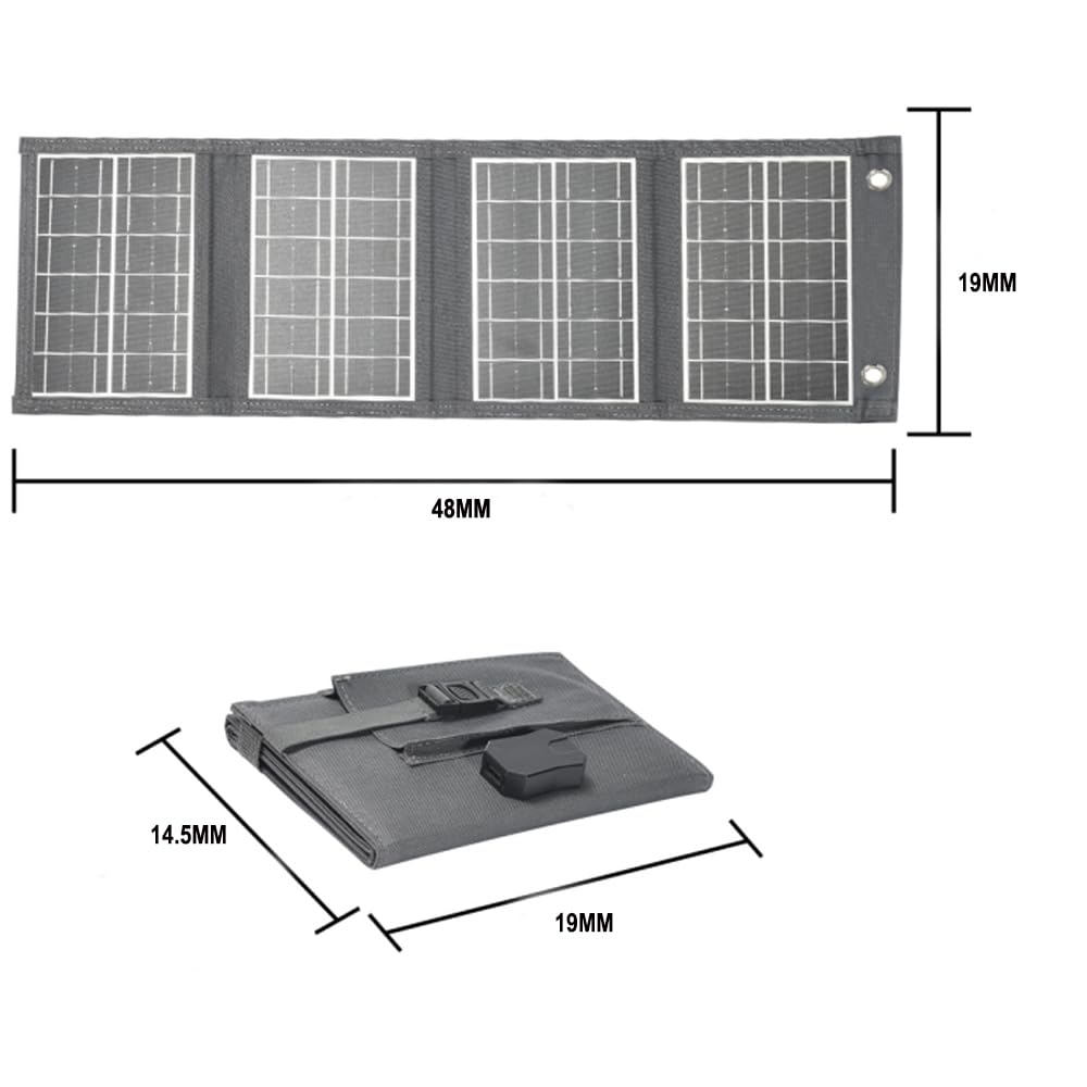 Pannello solare portatile da 30W, caricatore pieghevole per con USB-A, impermeabile IP67, pannello solare monocristallino, per campeggio