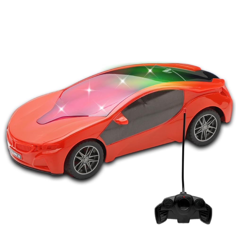 Gooyo 6328-4 Battery Operated 3D Lights Famous Remote Control High Speed Racing Car Toy for Kids | Red Color, Power Source: 3xAA Battery in Car & 2xAA Battery in Remote Controller (Not Included) (B0BQF7TN5C) Amazon Price History, Amazon Price Tracker