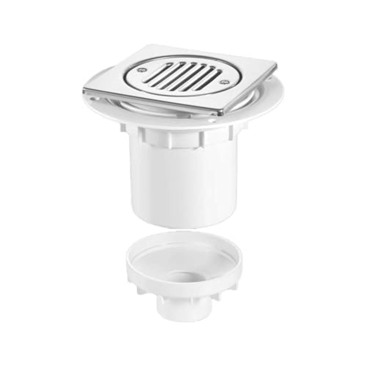 McAlpine TSG2T6SS 75mm Water Seal Floor Gully with 110mm Vertical Outlet for Tiled or Stone Floors