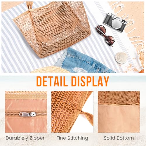 HOHOM Mesh Beach Tote Bag