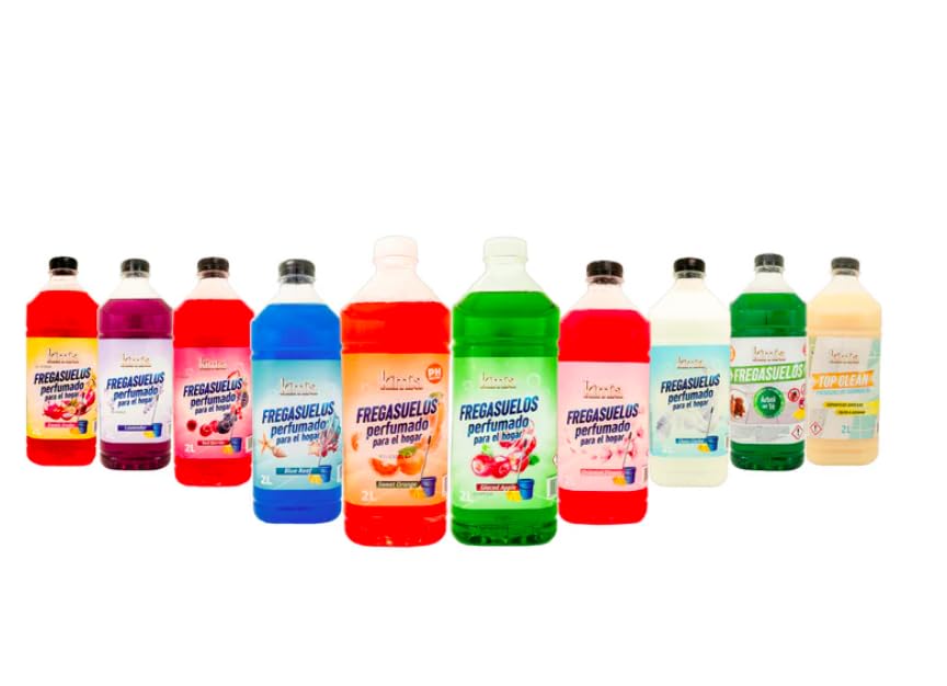 KIMIA - Pack Completo 10 Fregasuelos Perfumados KIMIA 2L – Aromas Variados - Todo Tipo de Superficies | Limpieza Profunda | Sin Aclarado